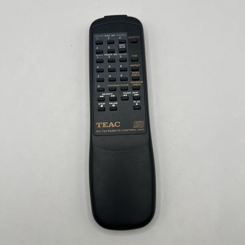 OEM GENUINE - TEAC RC-722 - REMOTE CONTROL UNIT - DD-6552 - COMPACT DISC DIGITAL